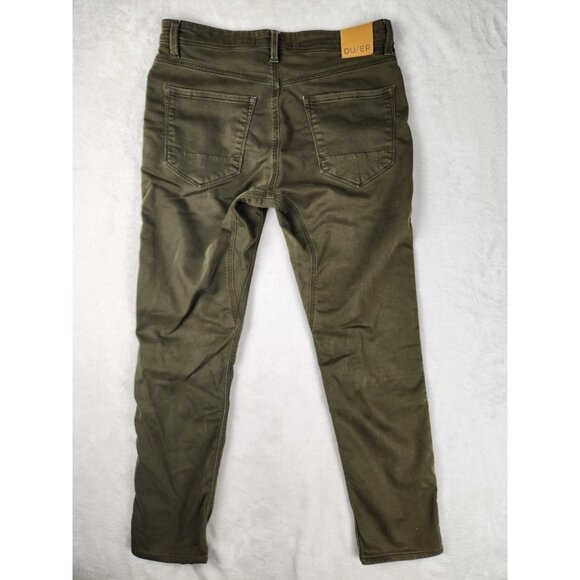 DU/ER Pants Men 31x32 Brown/Green N2X Slim Fit Tapered Stretch Chino Nature DUER - Picture 8 of 16